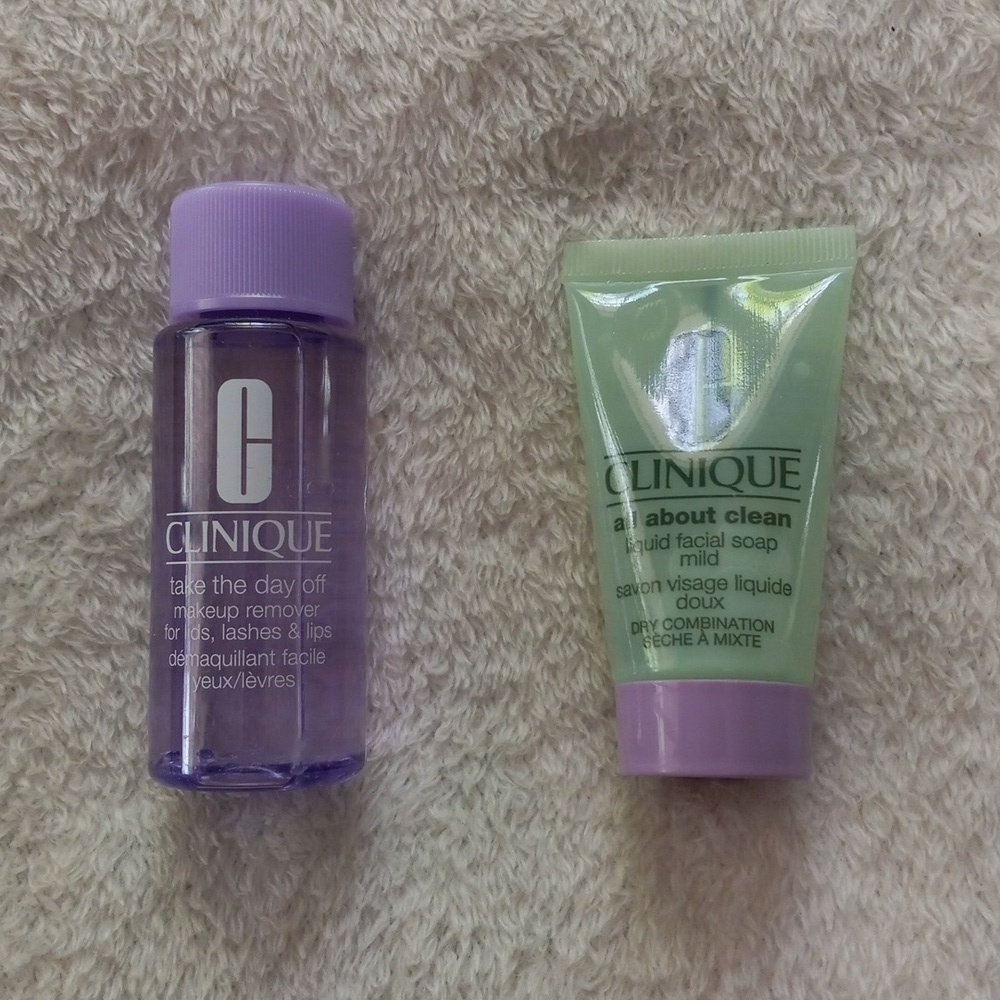 CLINIQUE 7 Piece Cosmetics Make Up Facial Cleanser Bundle NWT - Picture 2 of 11